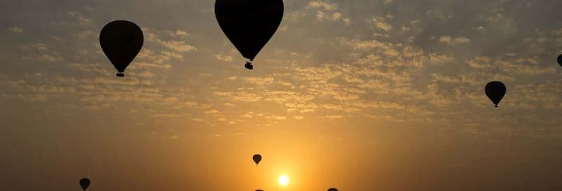 Vol en montgolfière au-dessus du désert d'Oman