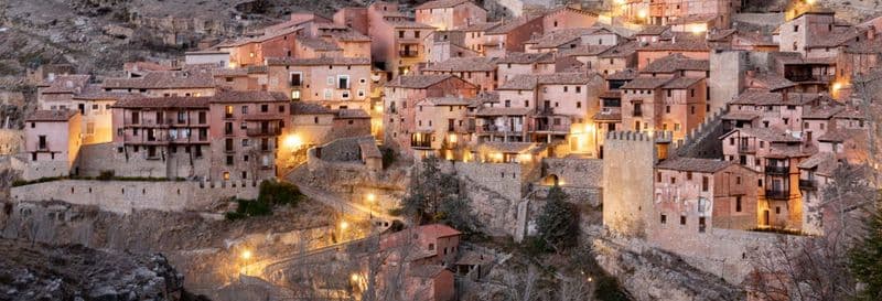 Visite dans Albarracín au coucher du soleil