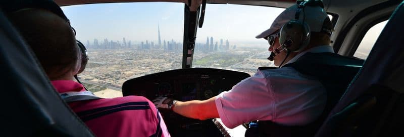 Vol en hélicoptère au-dessus de Dubaï