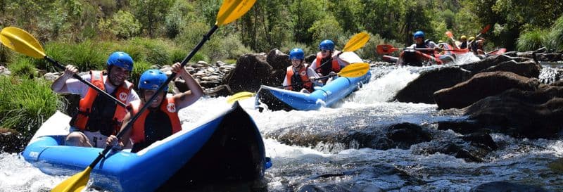 Rafting en canoë sur la rivière Paiva + Balade en 4x4 à Aldeia da Paradinha