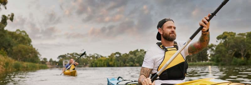 Balade en kayak sur le Fleuve Torrens