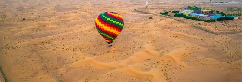 Vol en montgolfière au-dessus de Dubaï