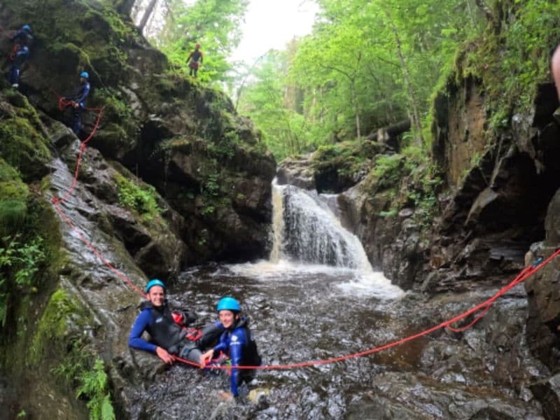 Canyoning d'initiation au canyon de Cornillou à Trémouille (15)