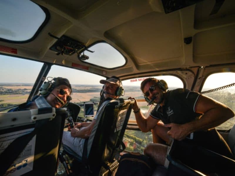 Vol d'initiation en hélicoptère au-dessus de Rennes (35)