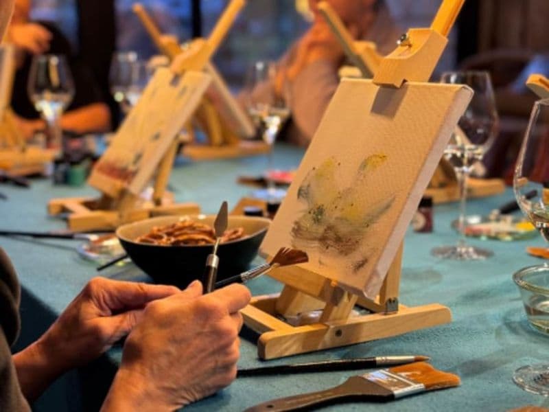 Atelier peinture et apéro à Orbey (68)