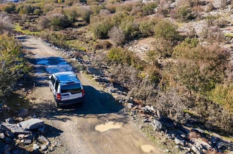 Visite privée en jeep au mont Psiloritis et cours de cuisine