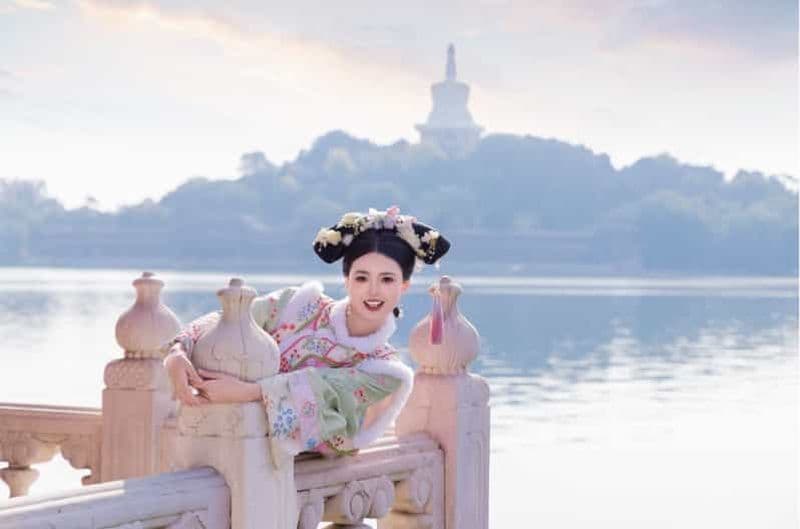 Pékin : Photographie de voyage des costumes chinois de la dynastie Qing