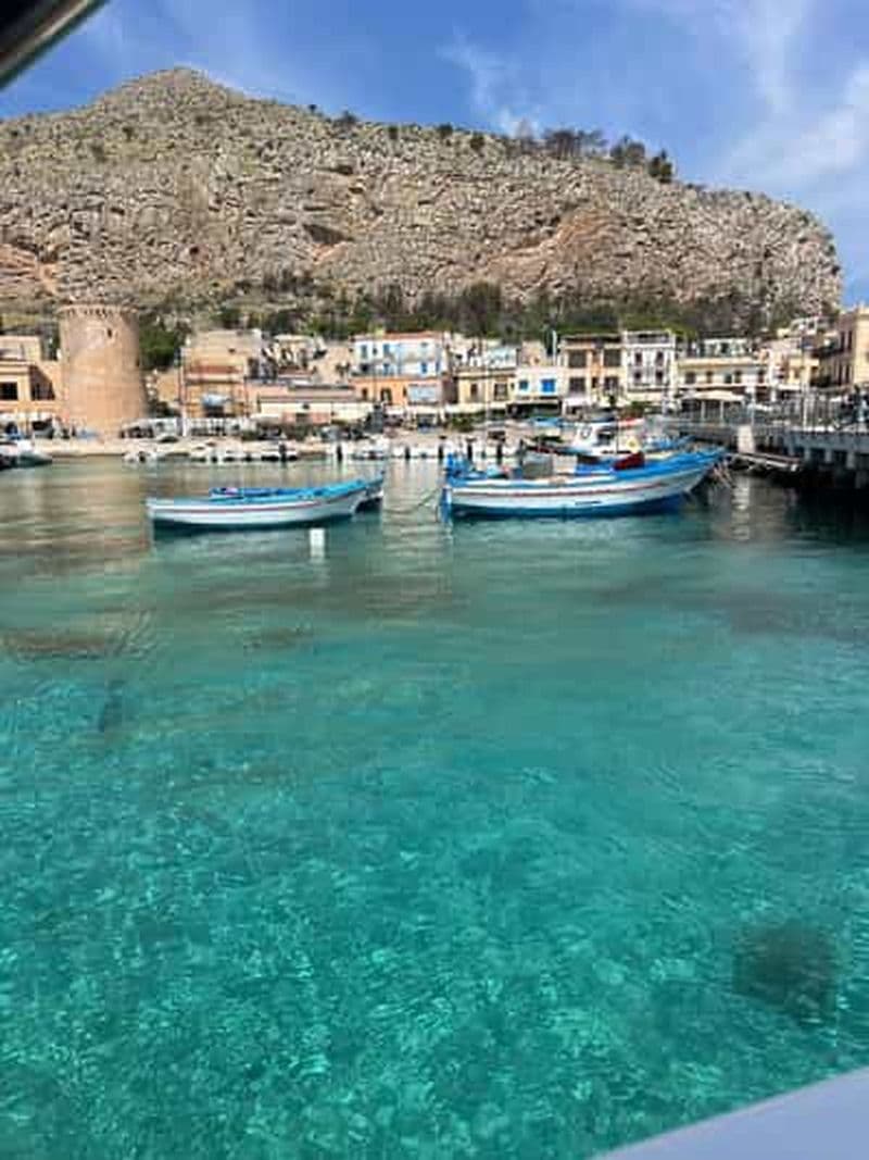 Palerme : excursion en bateau à Mondello et réserve naturelle avec collation et boissons