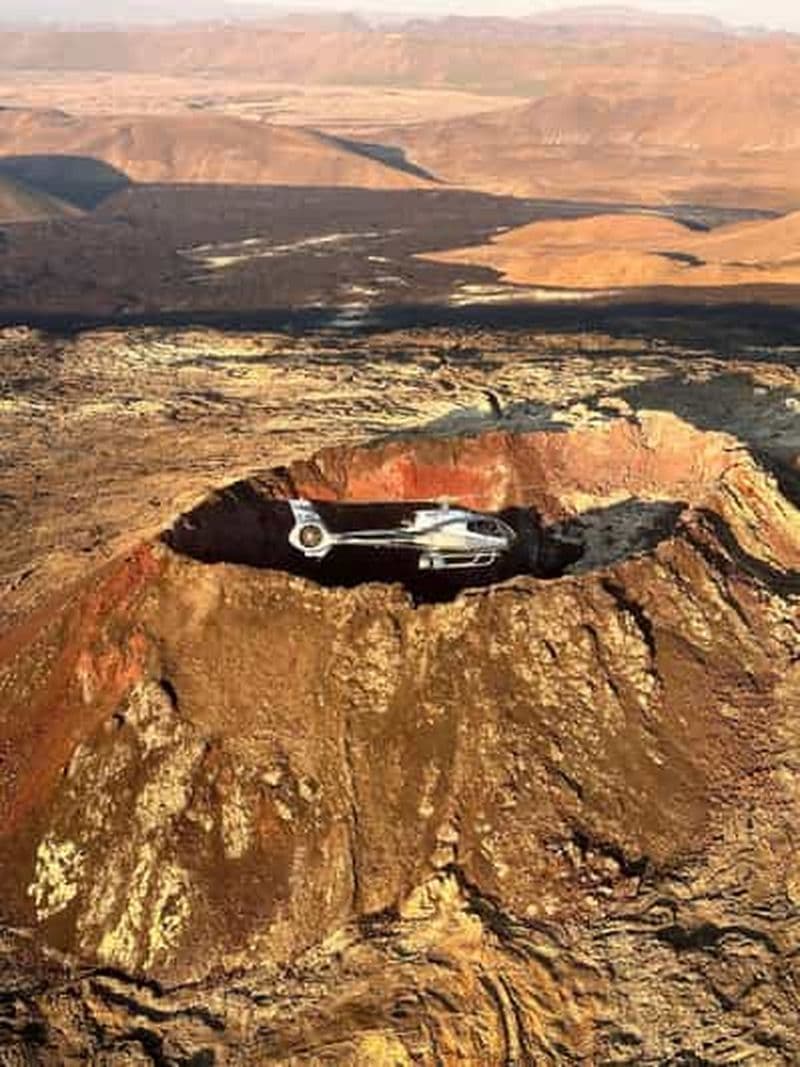 Reykjanes : Excursion en hélicoptère à la suite de l'éruption de Fagradalsfjall