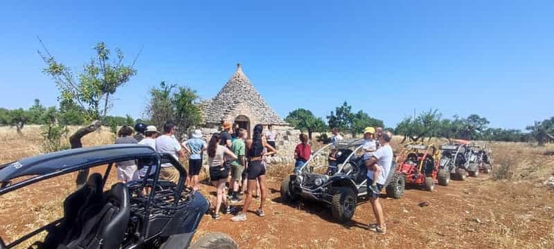 Excursions en buggy/quad dans les Pouilles avec buggy 4 places sur demande.