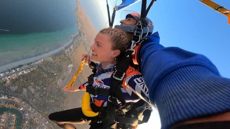 Adélaïde : saut en parachute tandem au-dessus de Wallaroo Beach, atterrissage sur la plage