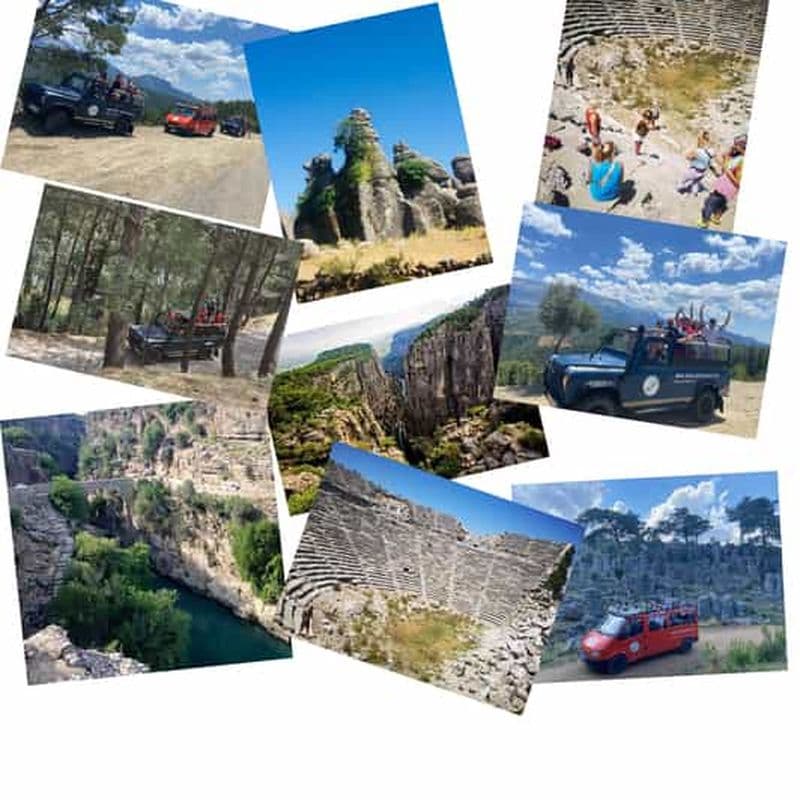 Billet SideAlanya : Safari en jeep, canyon de Tazi et visite du théâtre Selge
