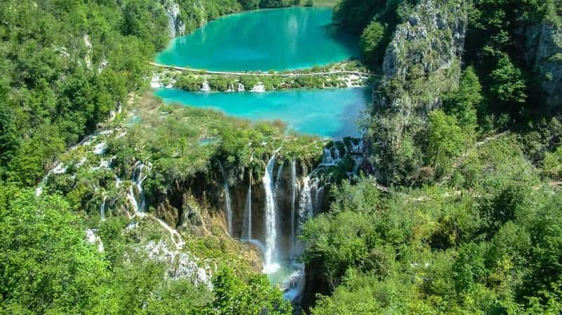 Depuis Zadar : Transfert aller-retour vers les lacs de Plitvice