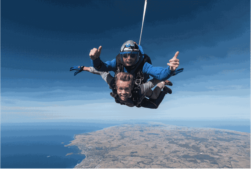 Billet Adélaïde : Saut en parachute en tandem au-dessus du lac Alexandrina