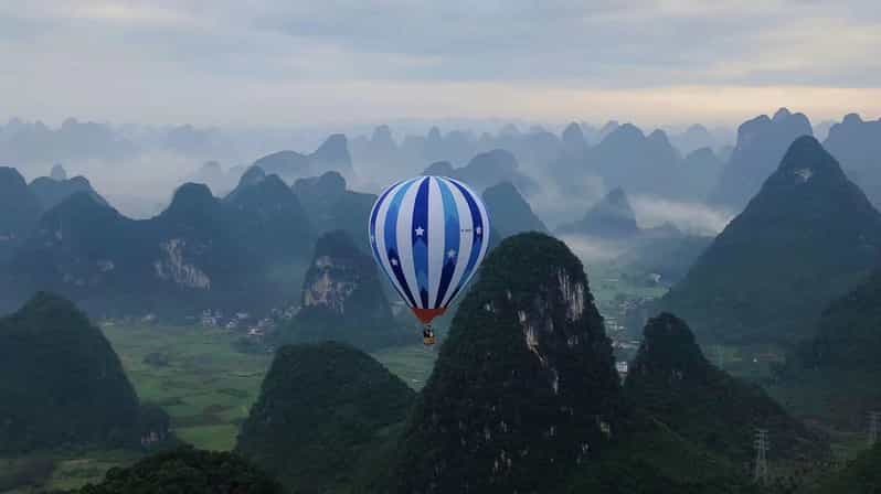 Tour en montgolfière à Yangshuo au lever ou au coucher du soleil