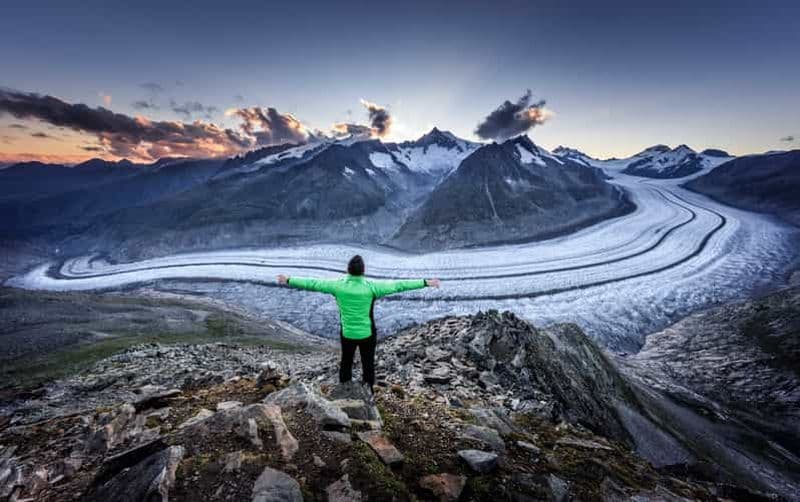 Glacier d'Aletsch : billet aller-retour en téléphérique jusqu'à Eggishorn
