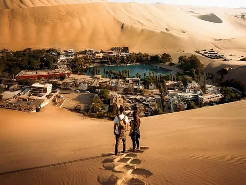 Lima : excursion d'une journée à Paracas et à l'oasis de Huacachina avec vin et dunes