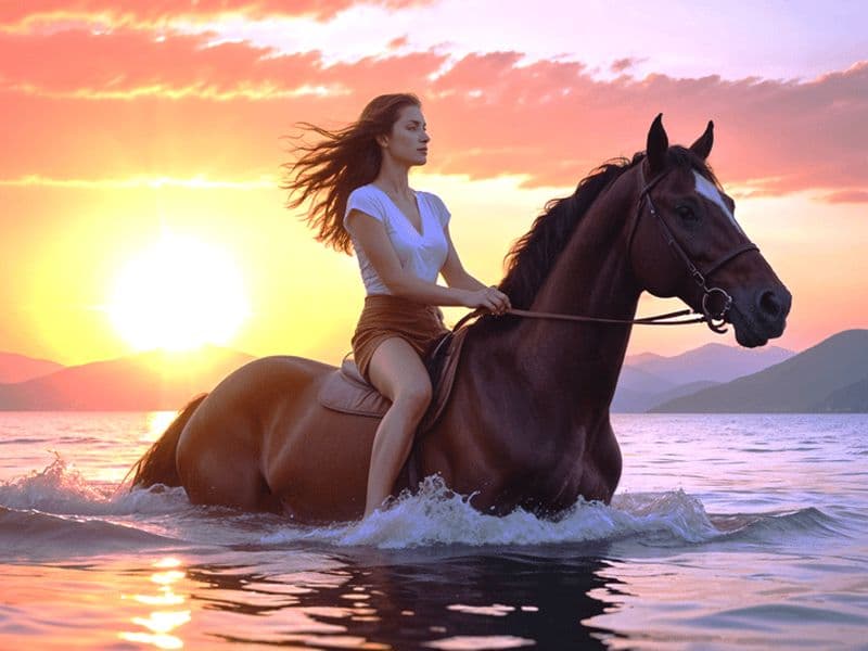Au départ d'Hurghada : Randonnée à cheval dans la baie de Makadi