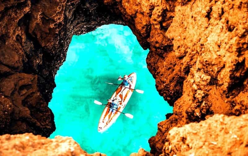Billet Albufeira : visite guidée en kayak des plages cachées et des falaises
