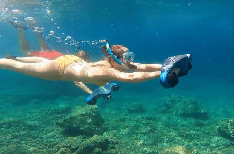Golfo Aranci : SUP et scooter des mers - plongée en apnée