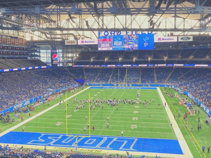 Billet Détroit : Match de football des Detroit Lions au Ford Field
