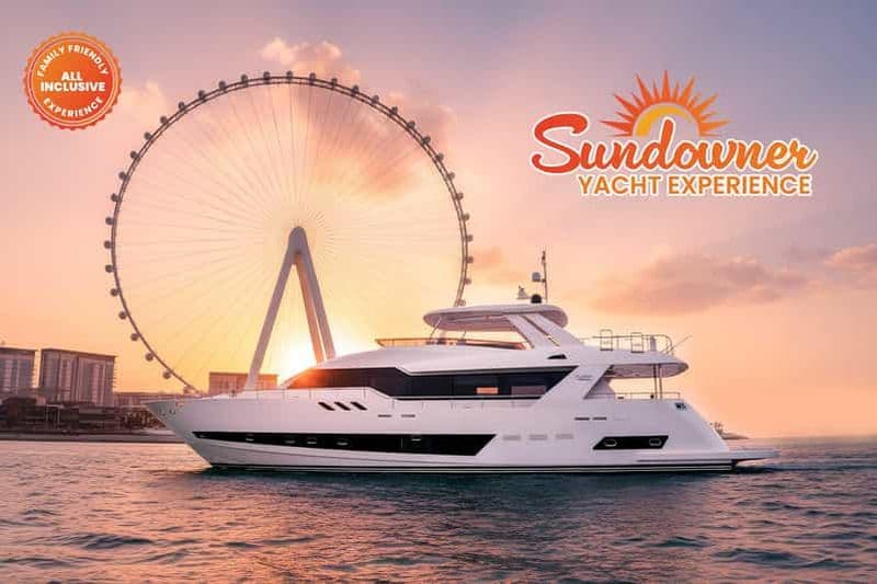 Dubaï : Expérience en méga yacht au coucher du soleil avec DJ, grillades et boissons