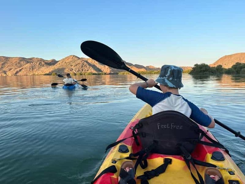 De Muscat : Kayak à Khor al khairan coucher de soleil. Privé