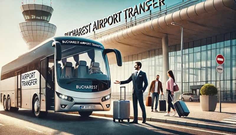 Transfert aéroport de Bucarest en bus - jusqu'à 50 personnes