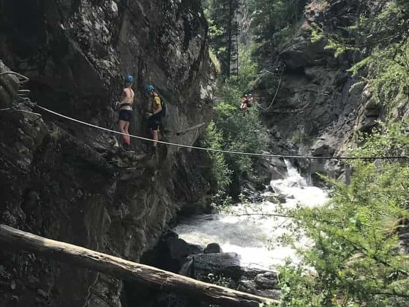 Billet Saas-Fee : Via Ferrata alpine des gorges et tour du renard volant
