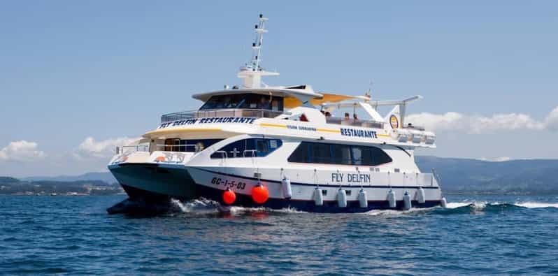 Billet O Grove : Tour en catamaran de la Ría de Arousa avec déjeuner de fruits de mer