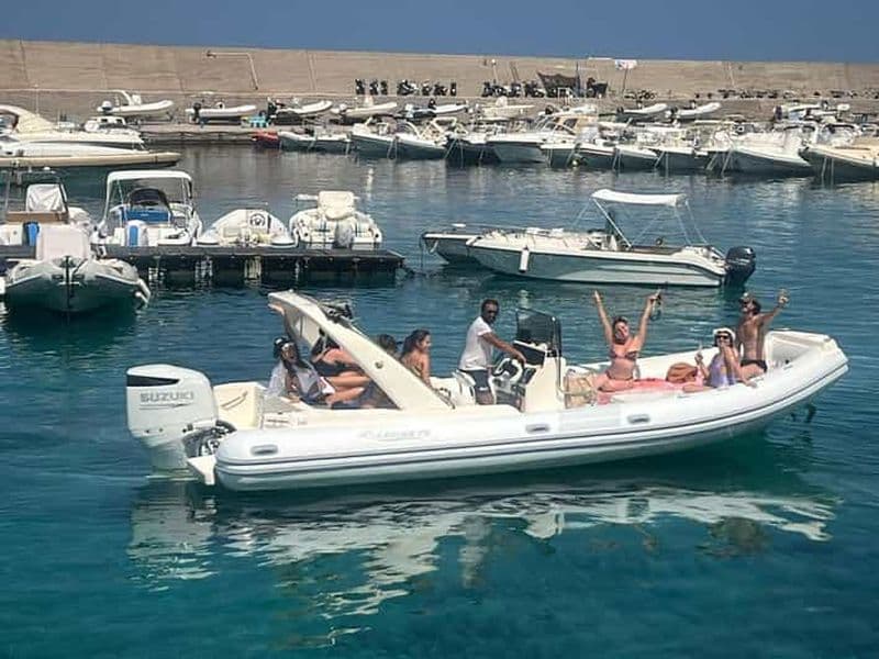 Palerme : excursion en bateau de 9 heures, masques de plongée, boissons et collations