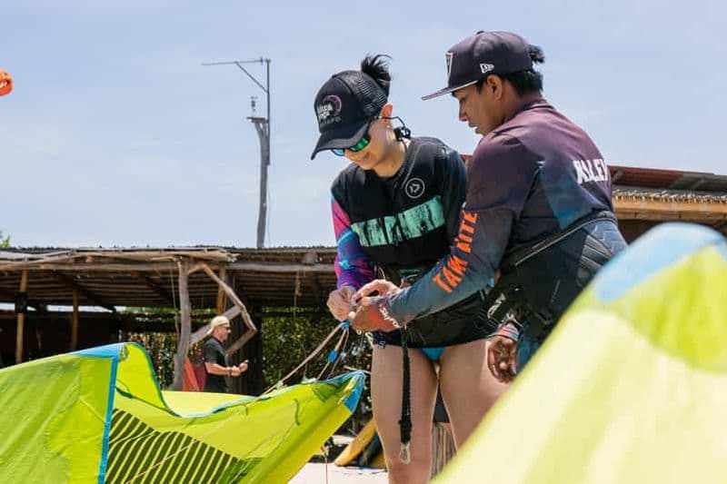 Mayapo, Guajira : Leçon de kitesurf avec équipement