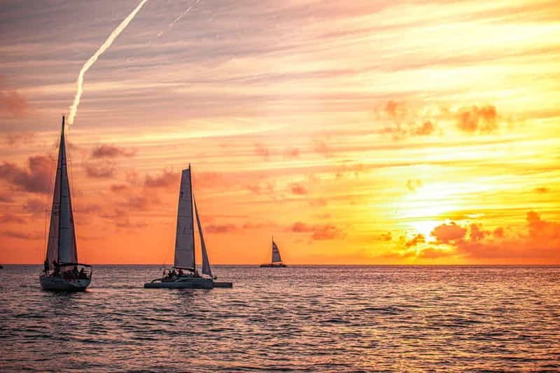 Billet Sunny Beach : Croisière en catamaran au coucher du soleil avec dîner et prosecco