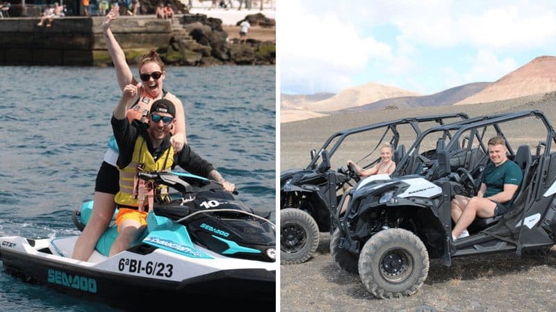 PACK DUO Lanzarote : Aventure en buggy et jet ski
