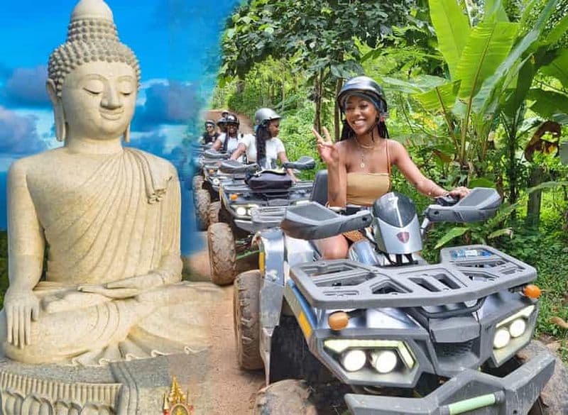Phuket : Visite guidée en quad avec visite du Big Bhudha de Phuket