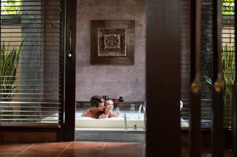 Ubud : Spa privé pour couples avec rituel de bain et vin mousseux
