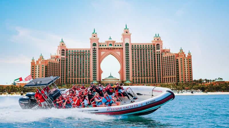 Billet Dubaï : Marina, Atlantis, Palm & Burj Al Arab Speedboat Tour