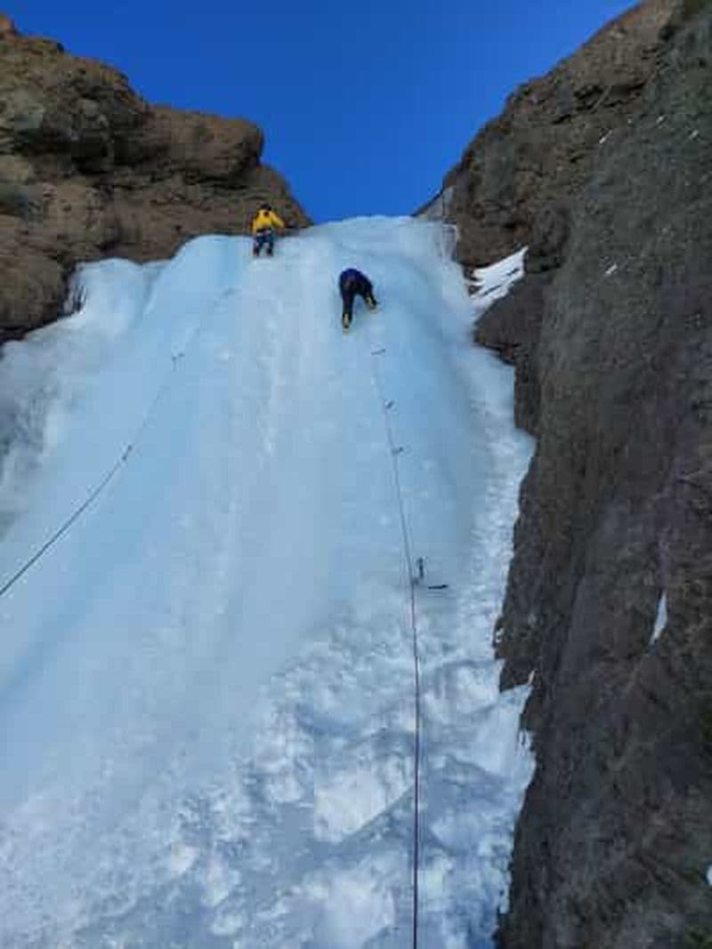 Journée complète d'escalade de glace à Portillo, près de Santiago