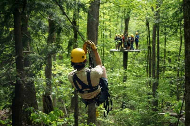 Billet Jeffersonville, VT : Visite de la canopée en zipline ArborTrek