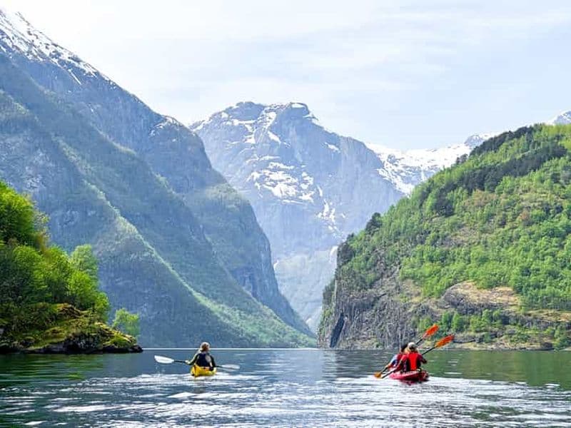 Billet Au départ de Flåm : Nærøyfjord 3 jours de kayak et de camping