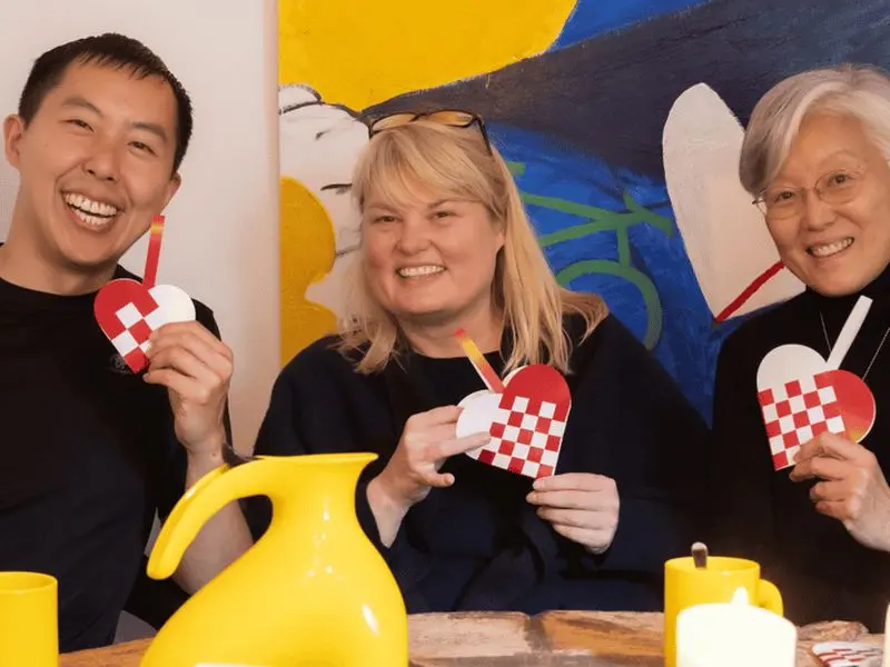 Copenhague : Activité de tissage de cœurs en papier