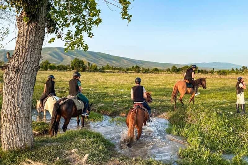 Excursion à cheval d'une heure au ranch Palomino près de Tbilissi