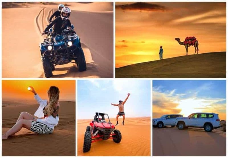 Doha : rallye dans les dunes en quad ou en buggy, balade à dos de chameau et sandboard