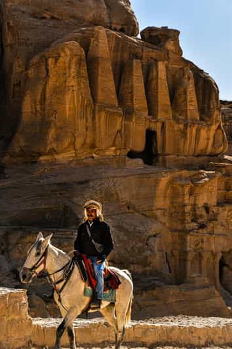 Pétra : balade à cheval jusqu'au point de vue de Pétra