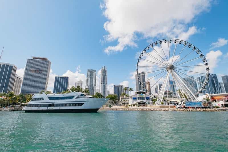 Miami : visite d'une demi-journée en bus à toit ouvert et croisière dans la baie de Biscayne
