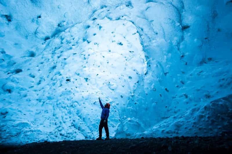 Depuis Jökulsárlón : Visite de la grotte de glace de cristal et du glacier Vatnajökull