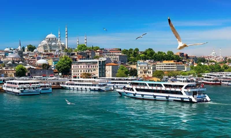 Istanbul : Croisière guidée sur le Bosphore et visite en bus de la Corne d'Or