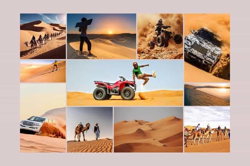 Safari à Doha - Quad, balade à dos de chameau, planche à voile, mer intérieure