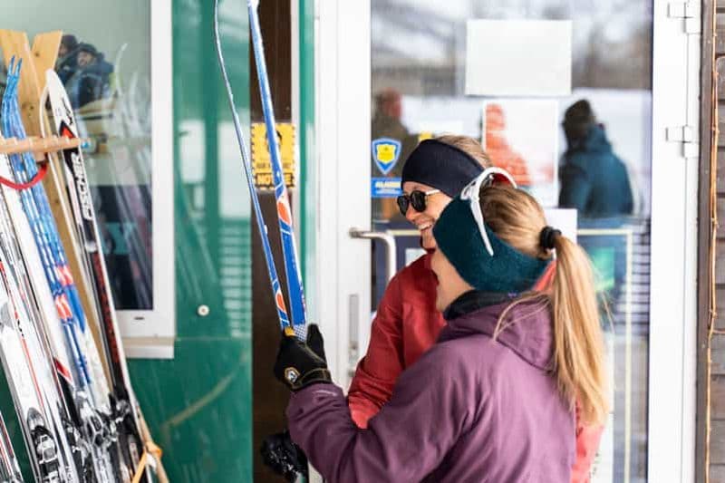 Breivikeidet : ski de fond et rencontre avec des huskies