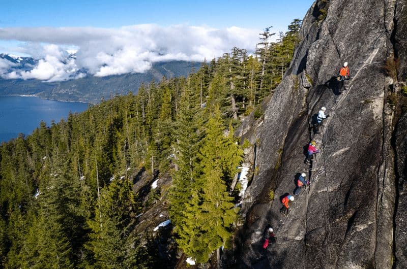 Squamish : aventure d'escalade via ferrata
